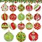 Citrus; 18-Pack Christmas Diamond Painting Ornaments Kit – 5D Double-Sided DIY Lime Green & Red Rhinestone Tree Decorations – Holiday Keychain & Hanging Craft Set for Adults & Family; Category:Diamond Painting Kits; Image:2
